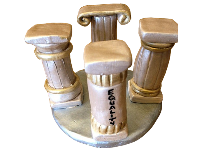 Four Pillars of Democracy- Candle-Holder