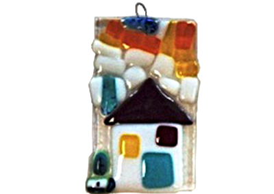 My House – Fused Glass