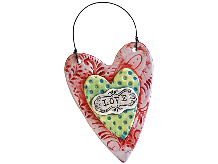 Textured Heart Plaque