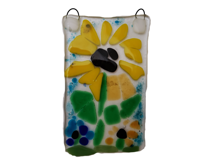 Van-Gogh's-Inspired-Sunflowers-Fused-Glass