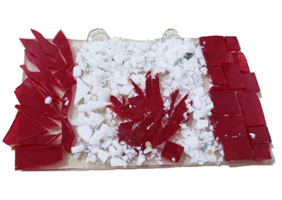 Canada Flag- Fused Glass