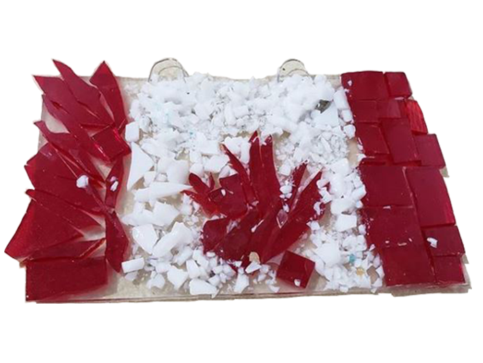 Canada Flag- Fused Glass