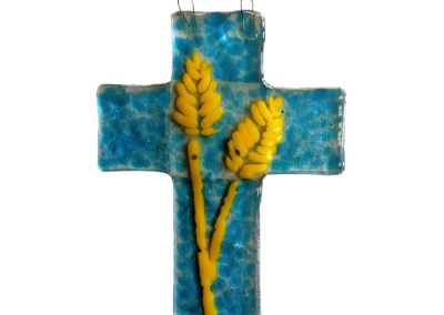 Crucifix- Fused Glass