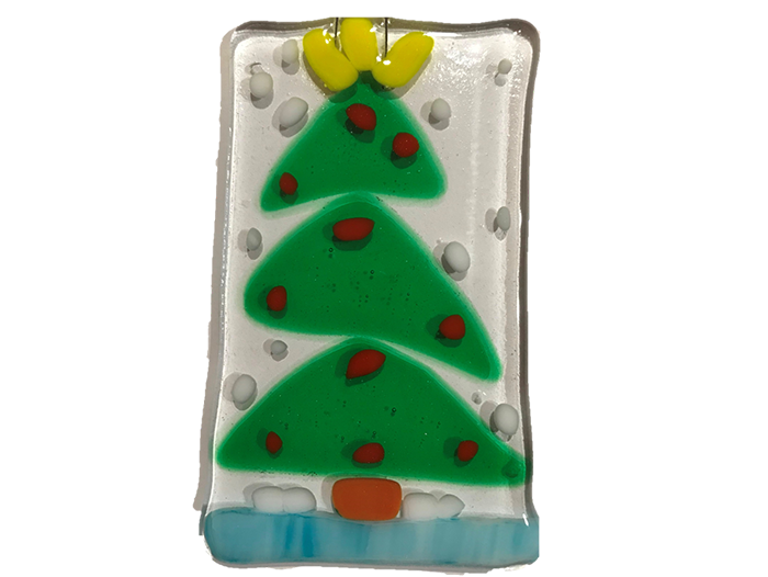 Holiday Tree -Fused Glass