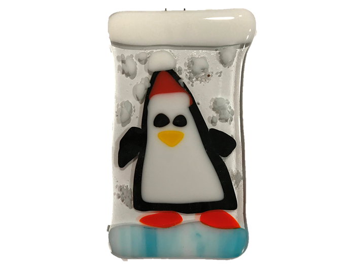 Penguin- Fused Glass