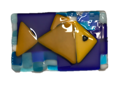 Picasso Inspired Fish – Fused Glass