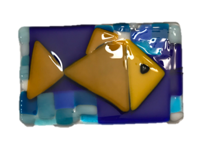 Picasso-Fish-Fused-Glass