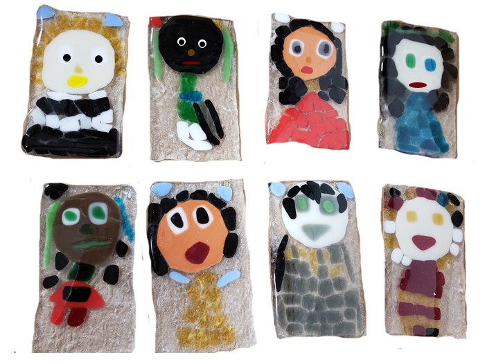 Self-Portrait-Fused-Glass Self-Portrait-Fused-Glass
