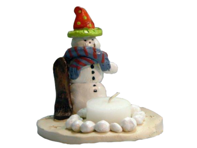 Snowman-Tea-Light