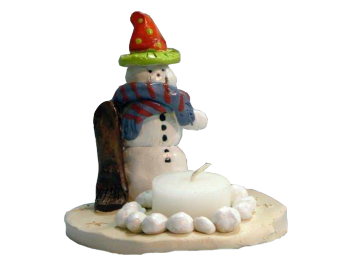 Snowman-Tea-Light