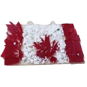 Canada Flag Fused Glass