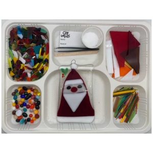 Holiday Santa Fused Glass