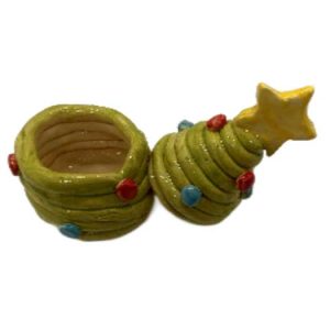 Holiday Tree Coil Pot