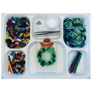 Holiday Wreath Fused Glass