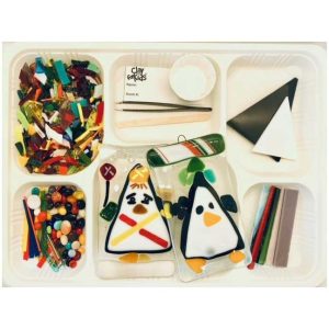 Penguin Fused Glass