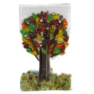 Seasonal Tree Fused Glass