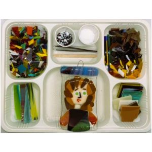 Self Portrait Fused Glass