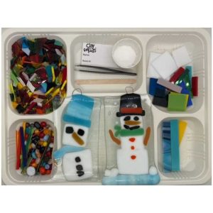 Snowman Fused Glass