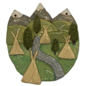 Teepee Scene Plaque