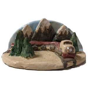 Train Tea Light Diorama
