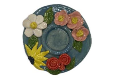 Flower Decorated Tea Light